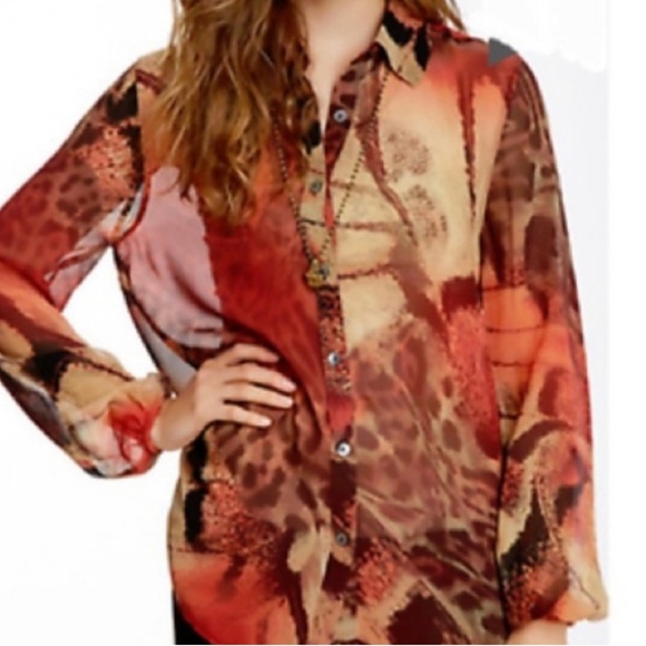 Da-Nang 100% Silk Long Sleeve Tunic Multiple Sizes Available - Picture 1 of 14
